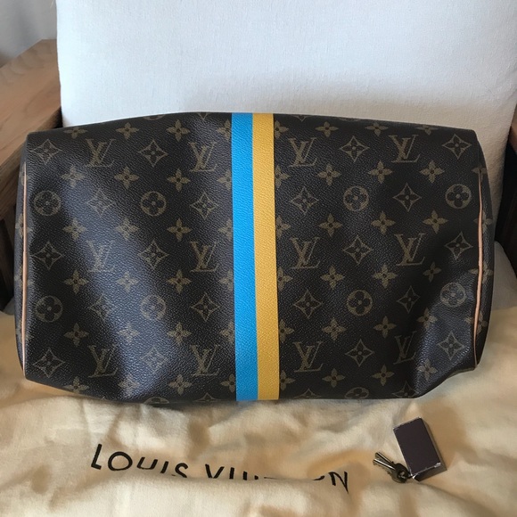Authentic Louis Vuitton Mon Monogram Speedy 35 Bag - Picture 5 of 8